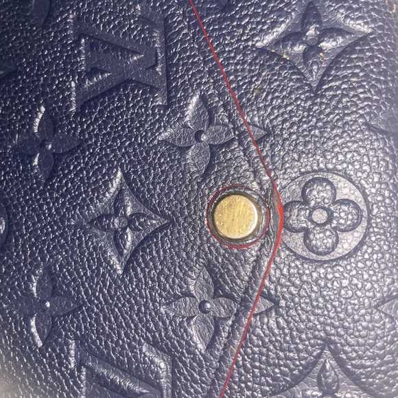 Louis Vuitton Navy and Red Clutch - Picture 8 of 11